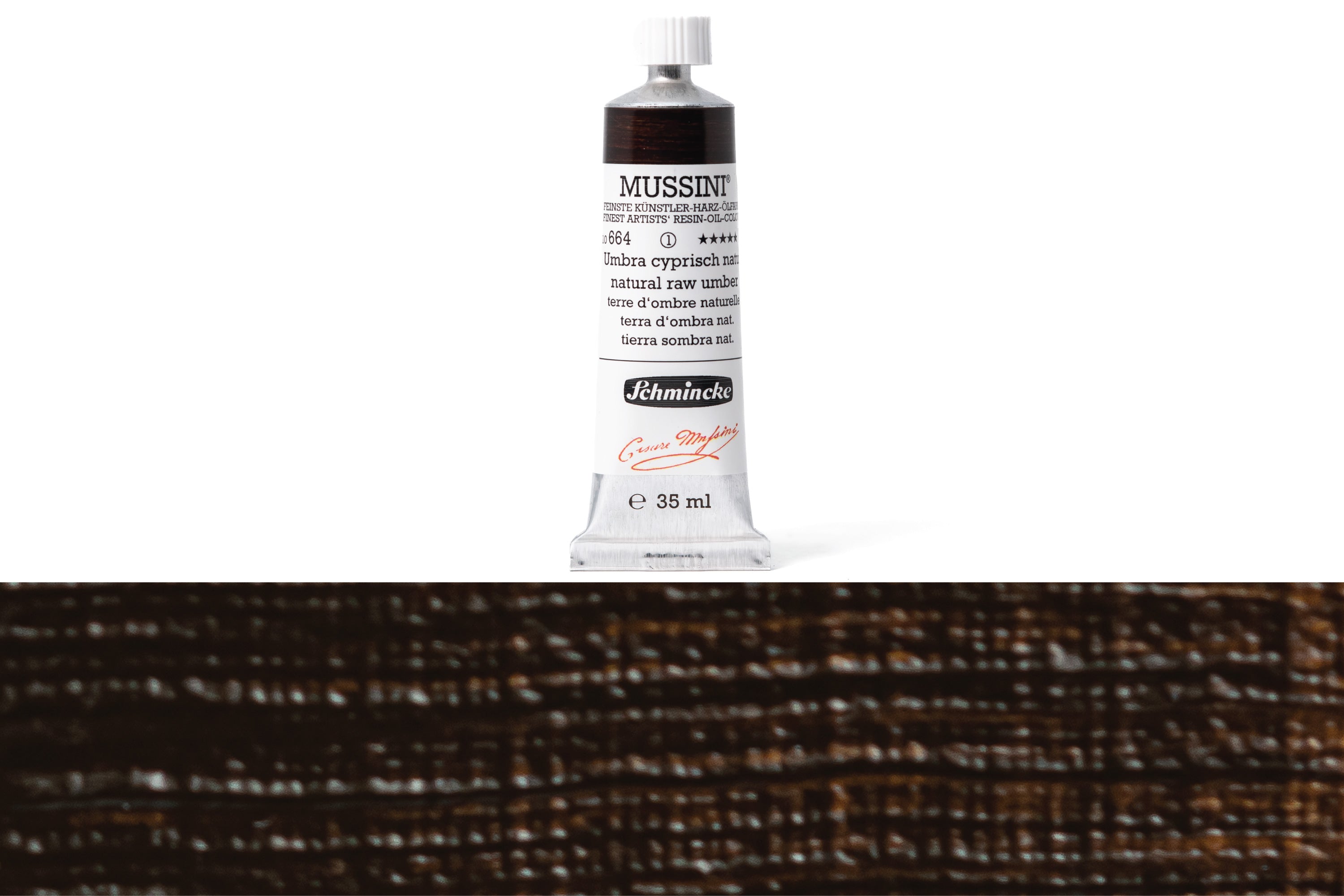Schmincke - Mussini Oil Colors, 35 mL, #664 Natural Raw Umber - St. Louis Art Supply