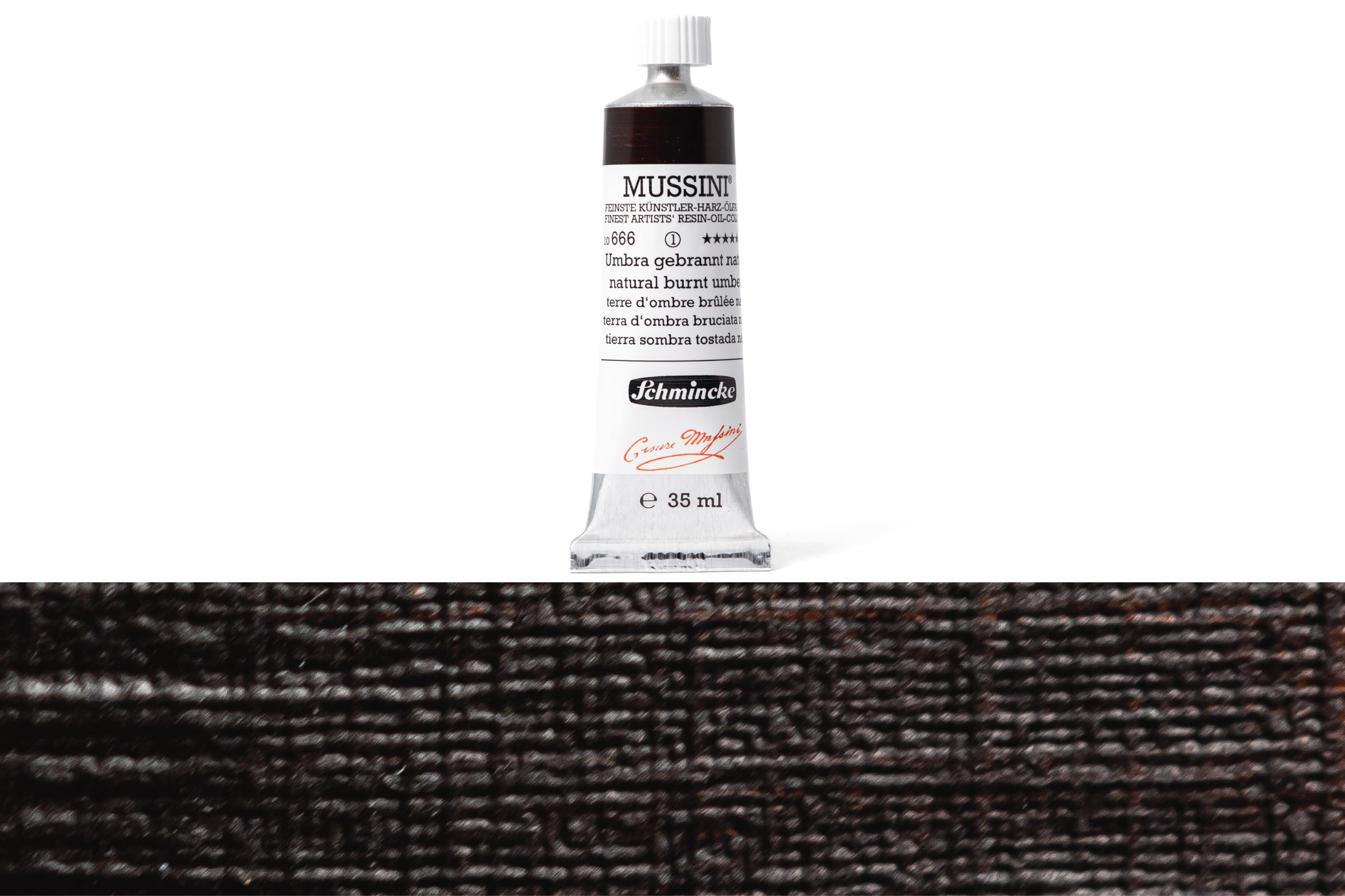 Schmincke - Mussini Oil Colors, 35 mL, #666 Natural Burnt Umber - St. Louis Art Supply