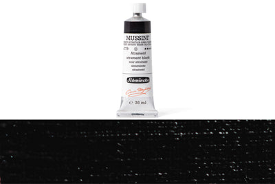 Schmincke - Mussini Oil Colors, 35 mL, #779 Atrament Black - St. Louis Art Supply