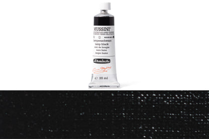 Schmincke - Mussini Oil Colors, 35 mL, #781 Lamp Black - St. Louis Art Supply