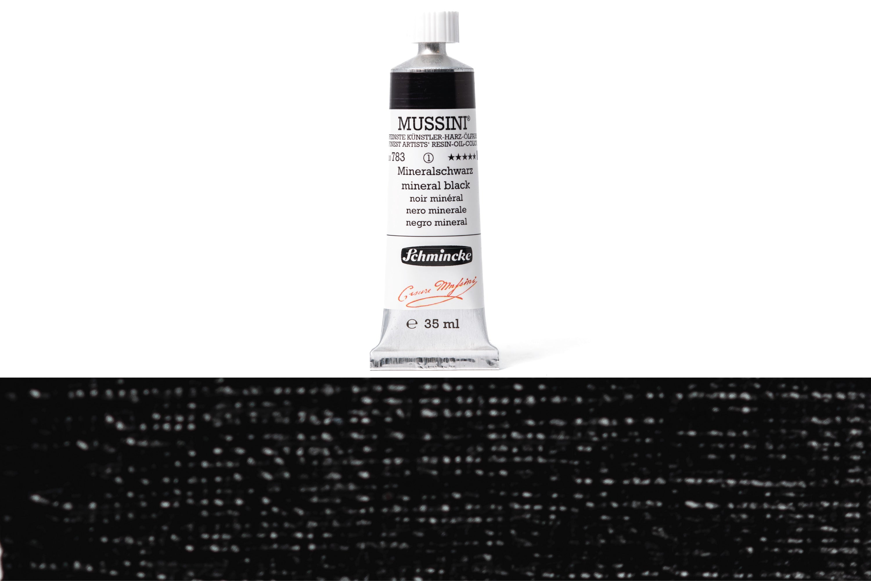 Schmincke - Mussini Oil Colors, 35 mL, #783 Mineral Black - St. Louis Art Supply