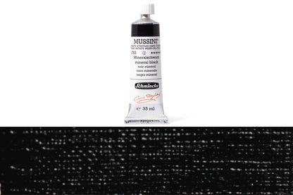 Schmincke - Mussini Oil Colors, 35 mL, #783 Mineral Black - St. Louis Art Supply