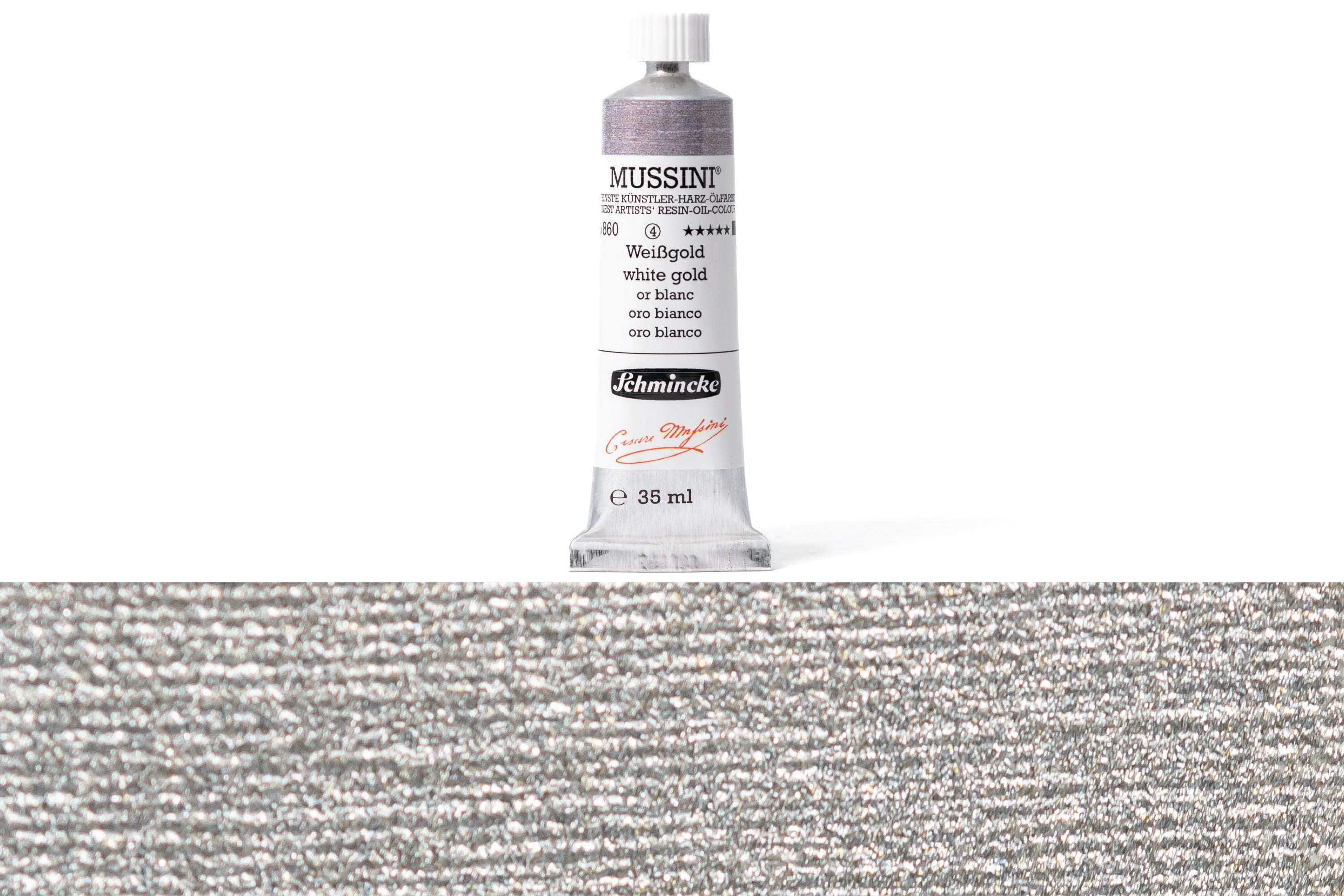 Schmincke - Mussini Oil Colors, 35 mL, #860 White Gold - St. Louis Art Supply