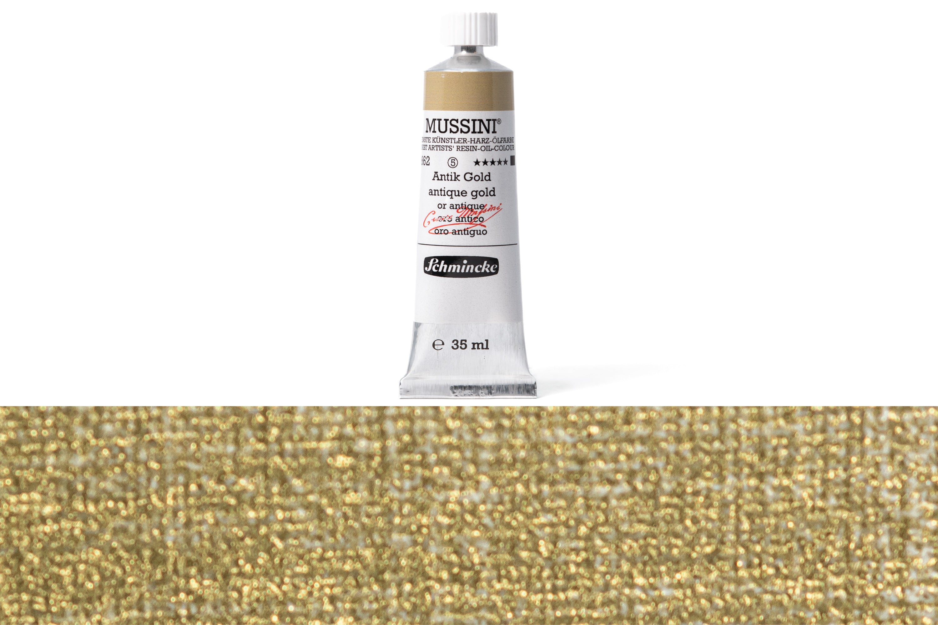 Schmincke - Mussini Oil Colors, 35 mL, #862 Antique Gold - St. Louis Art Supply