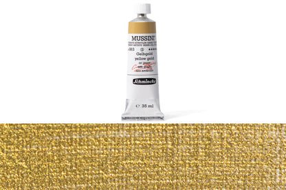 Schmincke - Mussini Oil Colors, 35 mL, #863 Yellow Gold - St. Louis Art Supply