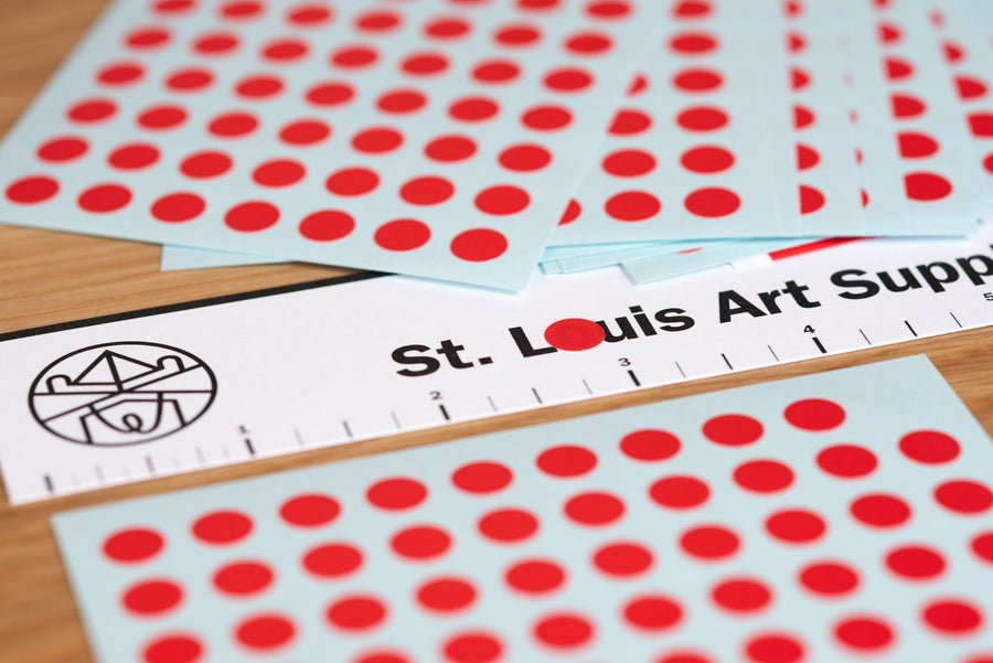 Nichiban - My Tac Sticky Dots, 8 mm, Yellow - St. Louis Art Supply