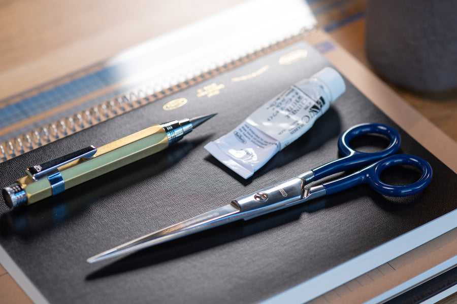 Penco - Stainless Steel Scissors, Large, Blue - St. Louis Art Supply