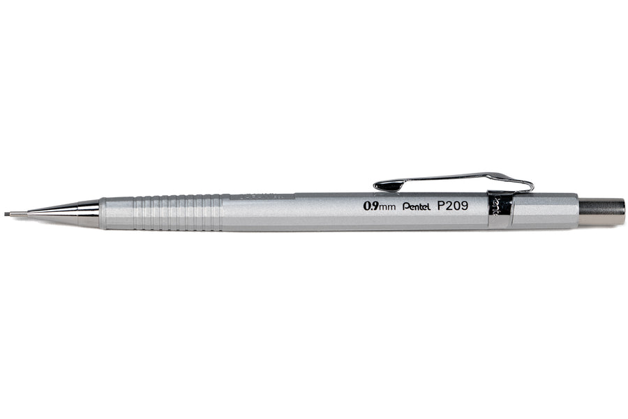 Sharp P209 Mechanical Pencil, 0.9 mm, Metallic Silver