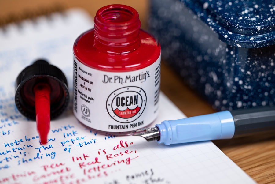 Ocean Fountain Pen Ink, Garnet Red Rose