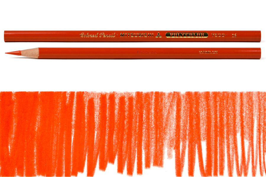 Polycolor Colored Pencils, #16 Vermilion