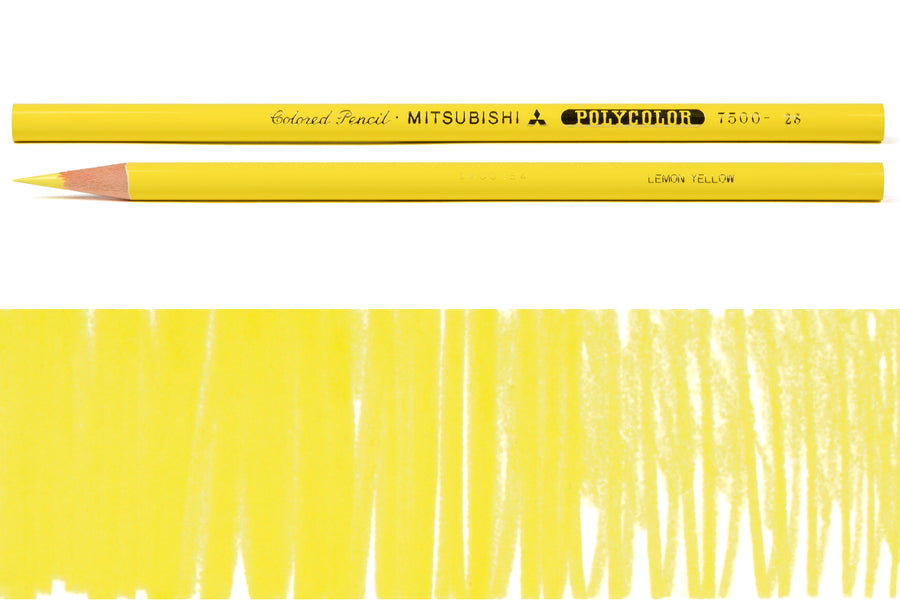 Polycolor Colored Pencils, #28 Lemon Yellow