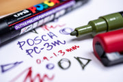 Uni POSCA Paint Markers, Fine Tip (PC-3M), Set of 8