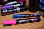 Uni POSCA Paint Markers, Medium Tip (PC-5M), Set of 8