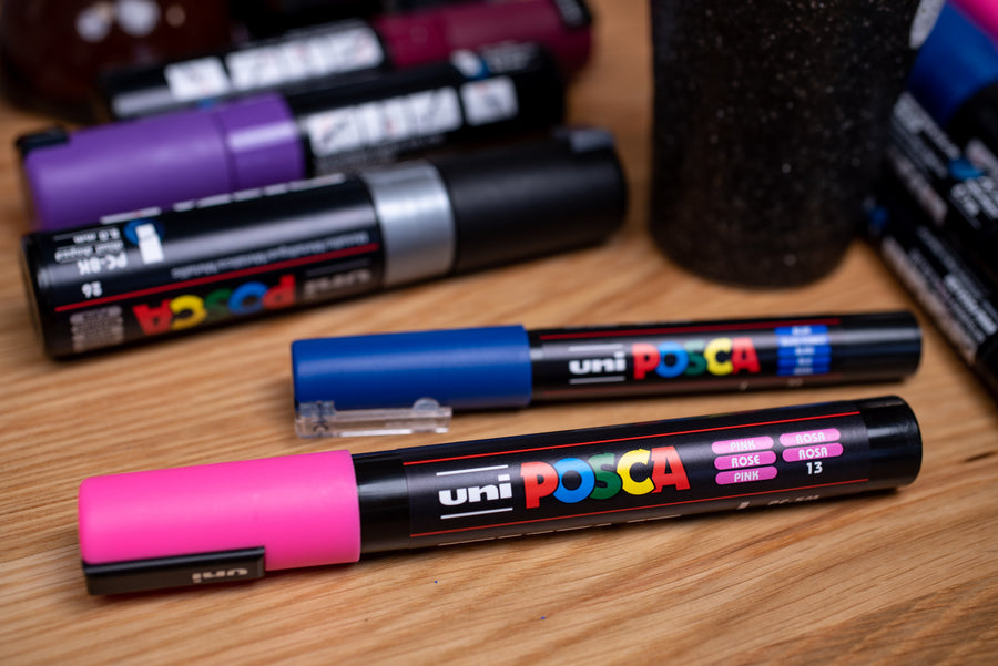 Shop POSCA Paint Pens Medium Tip PC-5M Australia - Art Supplies