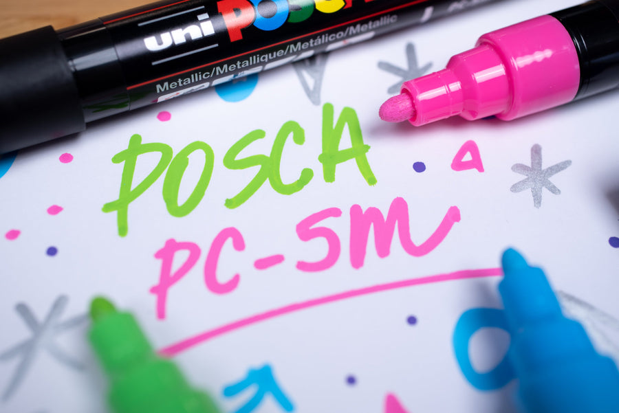 Uni Posca PC-5M 16 Color Medium Tip Paint Marker Set