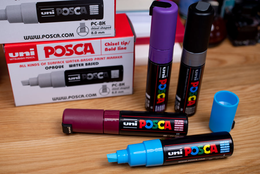 15 Posca Paint Markers 8K Broad Posca Markers with Broad Chisel