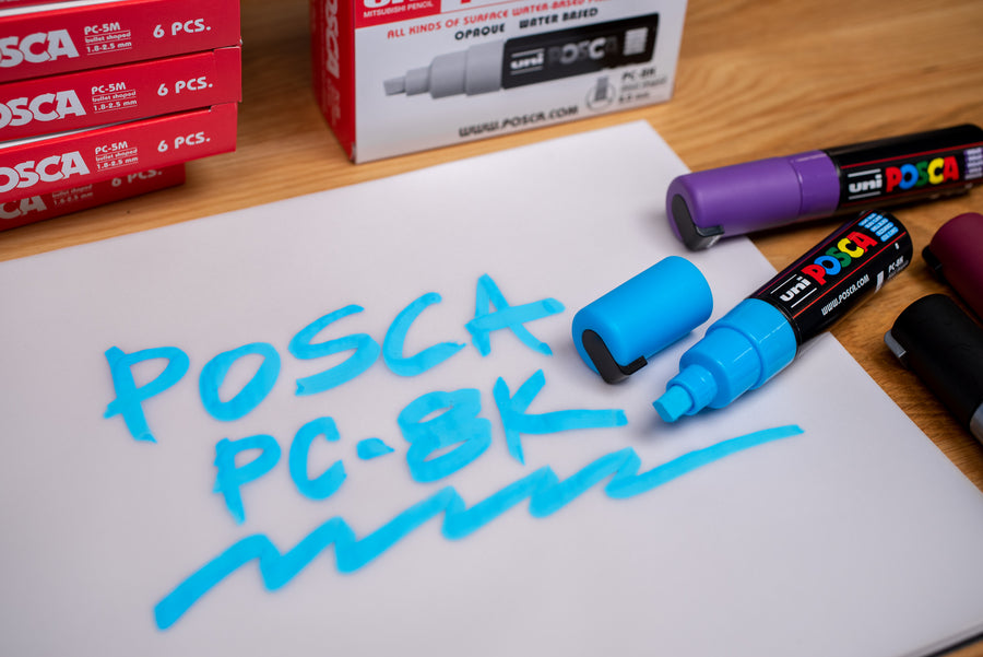 POSCA PC-8K Broad Chisel Tip Multi Surface Art Graffiti Marker 
