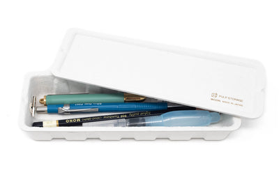 Midori - Pulp Storage Pen Case, White - St. Louis Art Supply