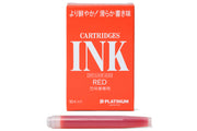 Platinum Red Ink Cartridges, Box of 10
