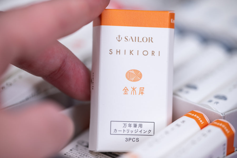 Shikiori Fountain Pen Ink Cartridges, #201 Shigure (Winter Rain)