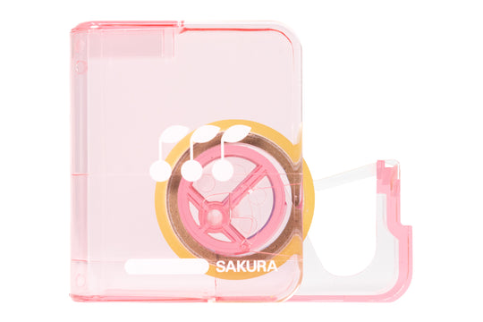 Sakura - Pocket Tape Dispenser, Transparent Pink - St. Louis Art Supply