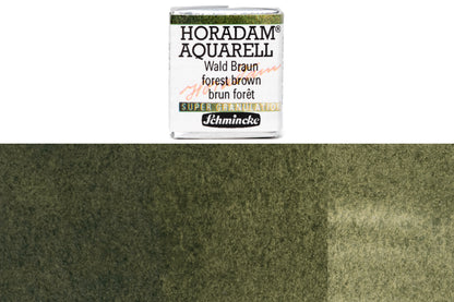 Schmincke - Supergranulation Watercolor Half Pan, #944 Forest Brown - St. Louis Art Supply