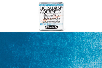Schmincke - Supergranulation Watercolor Half Pan, #962 Glacier Turquoise - St. Louis Art Supply