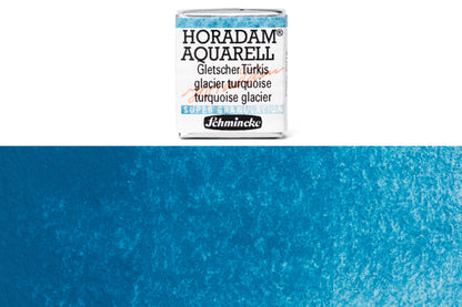 Schmincke - Supergranulation Watercolor Half Pan, #962 Glacier Turquoise - St. Louis Art Supply