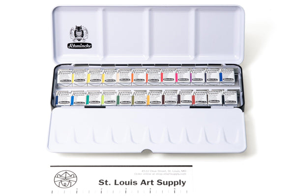 Akademie Watercolors, Slim Set of 12 – St. Louis Art Supply