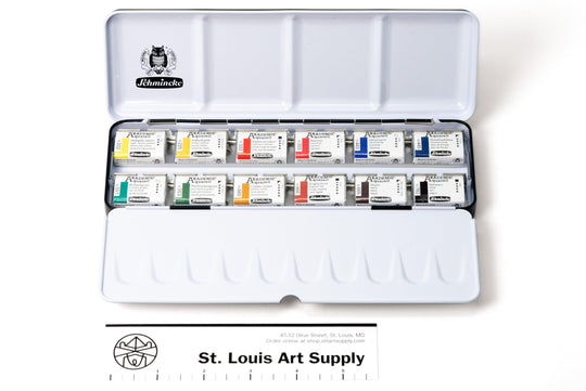 Schmincke Akademie Watercolors, Set of 24 Half Pans – St. Louis Art Supply