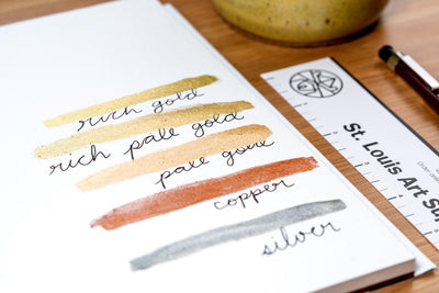 Schmincke - Aqua Bronze, #813 Pale Gold - St. Louis Art Supply