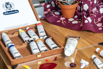 Schmincke - Mussini Oil Colors, Wood Box Set of 10 - St. Louis Art Supply