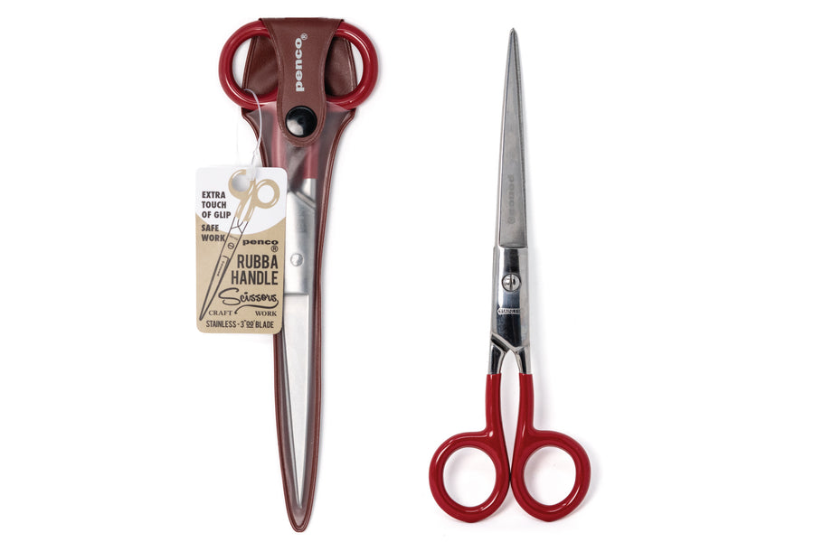 Penco - Stainless Steel Scissors, Large, Red - St. Louis Art Supply