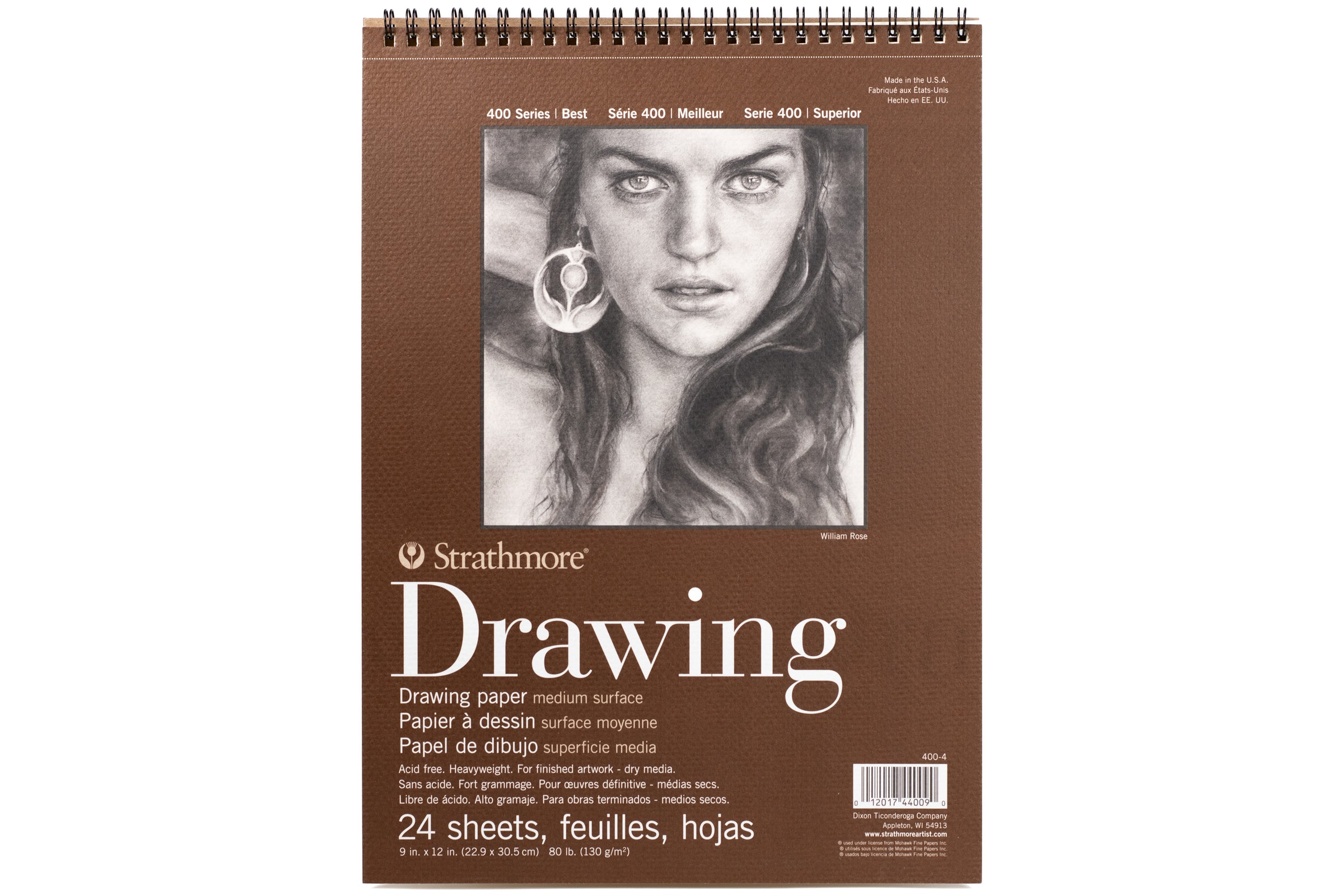Strathmore 12 x 18 Medium Surface Wire Bound Drawing Pad 