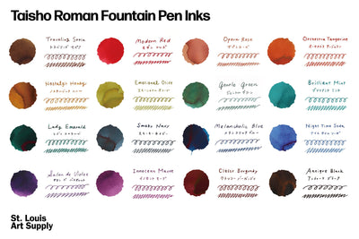 Taisho Roman Fountain Pen Ink, Night Time Soda