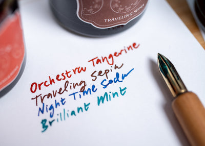 Taisho Roman Fountain Pen Ink, Brilliant Mint