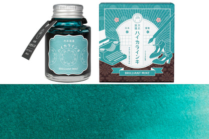 Taisho Roman Fountain Pen Ink, Brilliant Mint