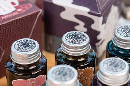 Teranishi - Taisho Roman Fountain Pen Ink, Smoky Navy - St. Louis Art Supply