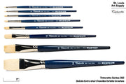 Setola Extra Short-Handled Bristle Brushes, Series 392 (Flat)