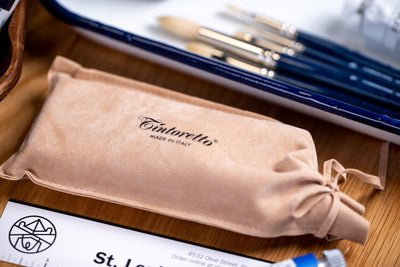 Tintoretto Watercolor Travel Brush Set, Synthetic Squirrel Quills