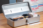 TOYO STEEL - Y-350 Camber-Top Toolbox, Silver - St. Louis Art Supply
