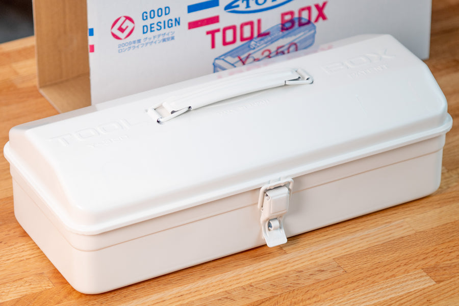 TOYO STEEL - Y-350 Camber-Top Toolbox, White - St. Louis Art Supply