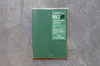 Traveler's Notebook Refill #002: MD Paper, Grid, Passport Size - St. Louis Art Supply