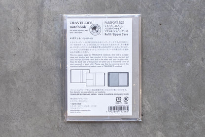 Traveler's Notebook Refill #004: Zipper Case, Passport Size - St. Louis Art Supply