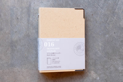Traveler's Company - Traveler's Notebook Refill Binder #016, Passport Size - St. Louis Art Supply