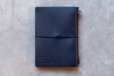 Traveler's Notebook Starter Set, Passport Size, Black - St. Louis Art Supply