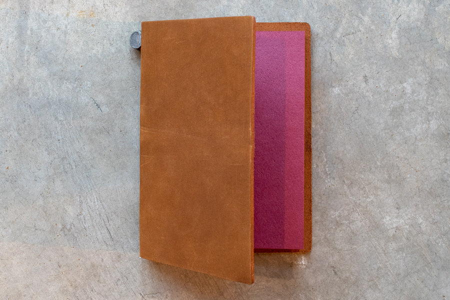 Traveler's Notebook Starter Set, Passport Size, Camel - St. Louis Art Supply