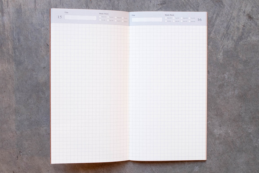 Traveler's Notebook Refill #005: Free Diary, Daily, Regular Size - St. Louis Art Supply