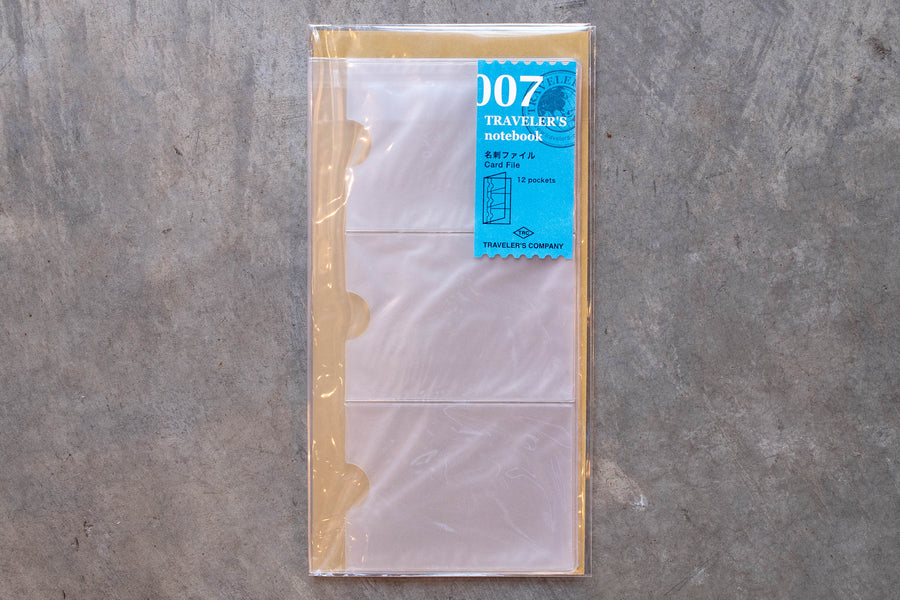 Traveler's Notebook Refill #007: Card File, Regular Size - St. Louis Art Supply