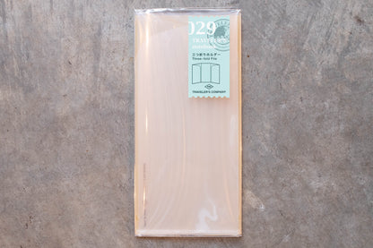 Traveler's Company - Traveler's Notebook Refill #029: Three-Fold File, Regular Size - St. Louis Art Supply